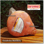 Aroma Bali frozen pork HAM SMOKED LEG BONELESS SKIN-ON whole cuts +/- 4.5kg/pc (price/kg)